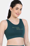 Zelocity Slip On Sports Bra With Removable Padding - Deep Teal — thumbnail 4